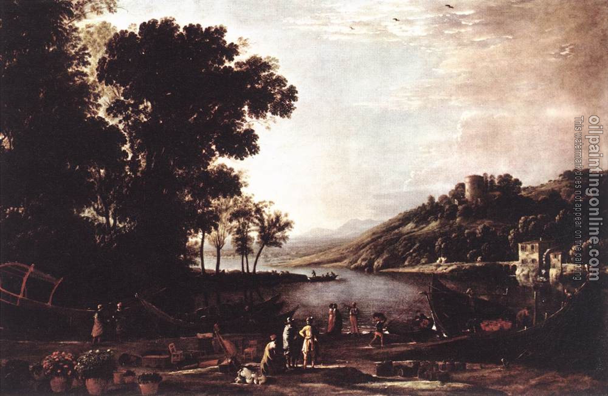 Lorrain, Claude - Landscape with Merchants